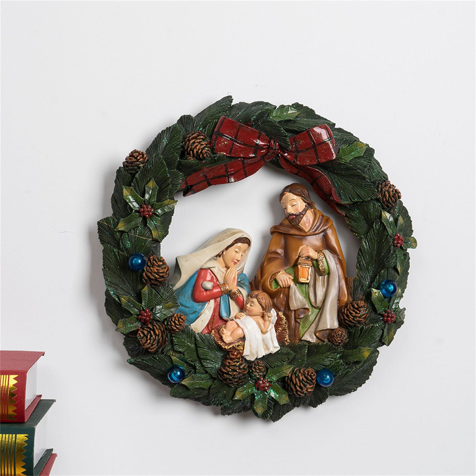 Guirnalda de Navidad multiusos luminosa con diseño de decoración rápida para paredes de puertas y decoraciones creativas para el hogar. Decoración de pared duradera para festivales