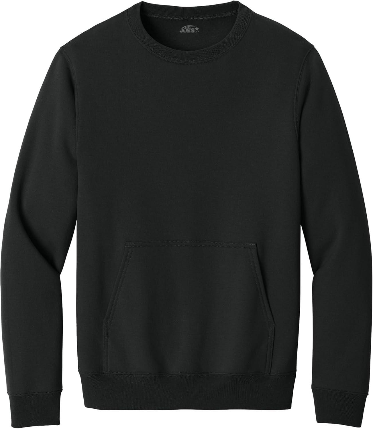 Joe's USA Core Fleece Crewneck Pocket Sweatshirt - Sizes Small - 4X-Large