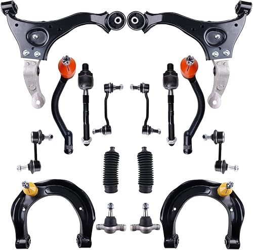 Kit de suspensión delantera de 16 piezas, brazos de control de rótula, barra de acoplamiento, recambio de fuelles para Hyundai Sonata 2006-2008