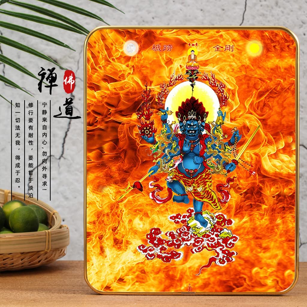Amazon｜仏画 烏枢沙摩明王（12.5cm×17.5cm×1.3cm）(Color:烏枢