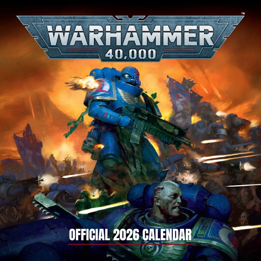2026 CALENDAR WARHAMMER MONTH TO VIEW SQUARE WALL CALENDAR OFFICIAL PRODUCT