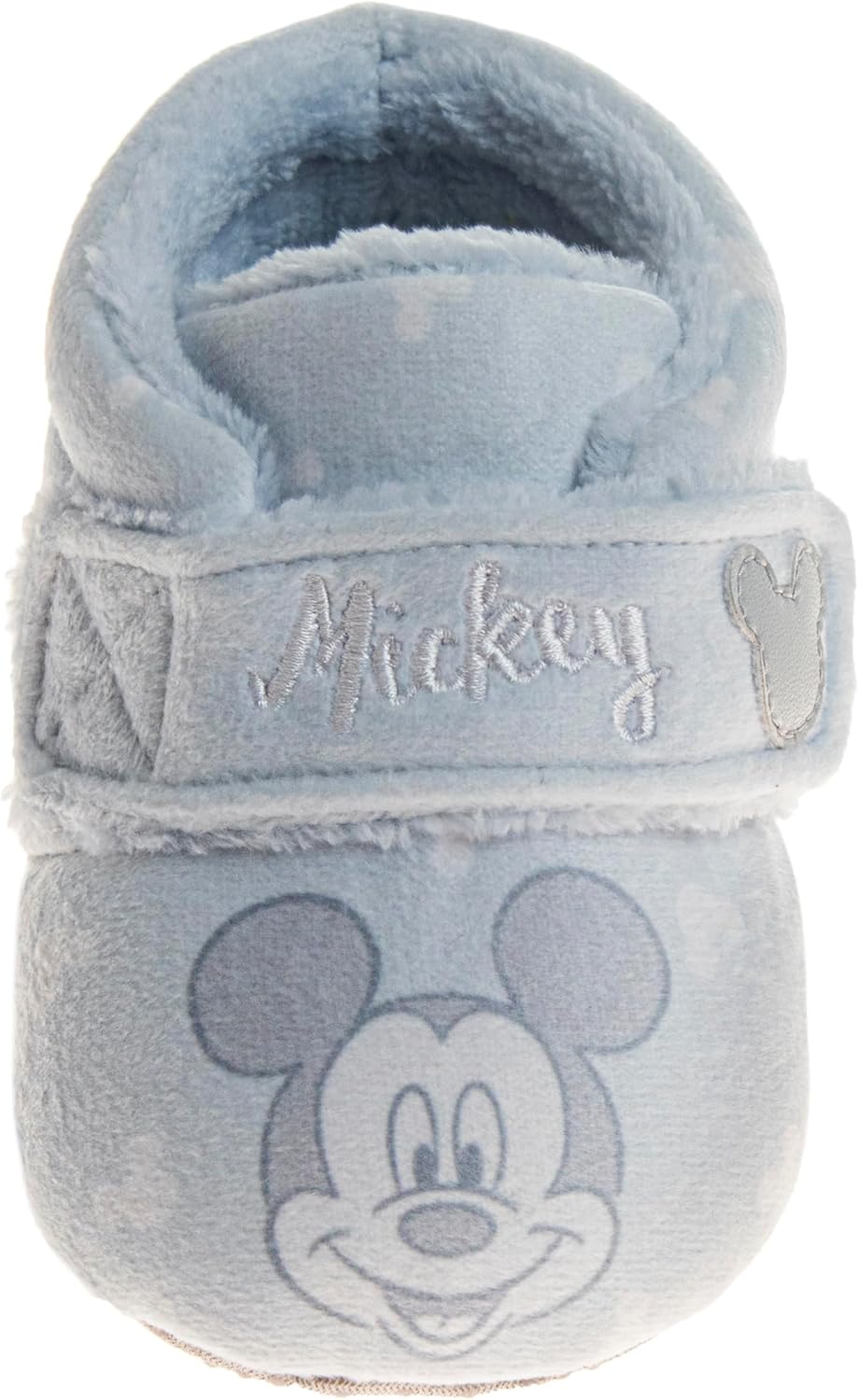 Disney Baby Booties Girls Boys Infant Shoes - Mickey, Minnie and Winnie the Pooh First Walker Warm Socks Newborn Crib Slippers (Size 2,3,4 Infant) - Image 3