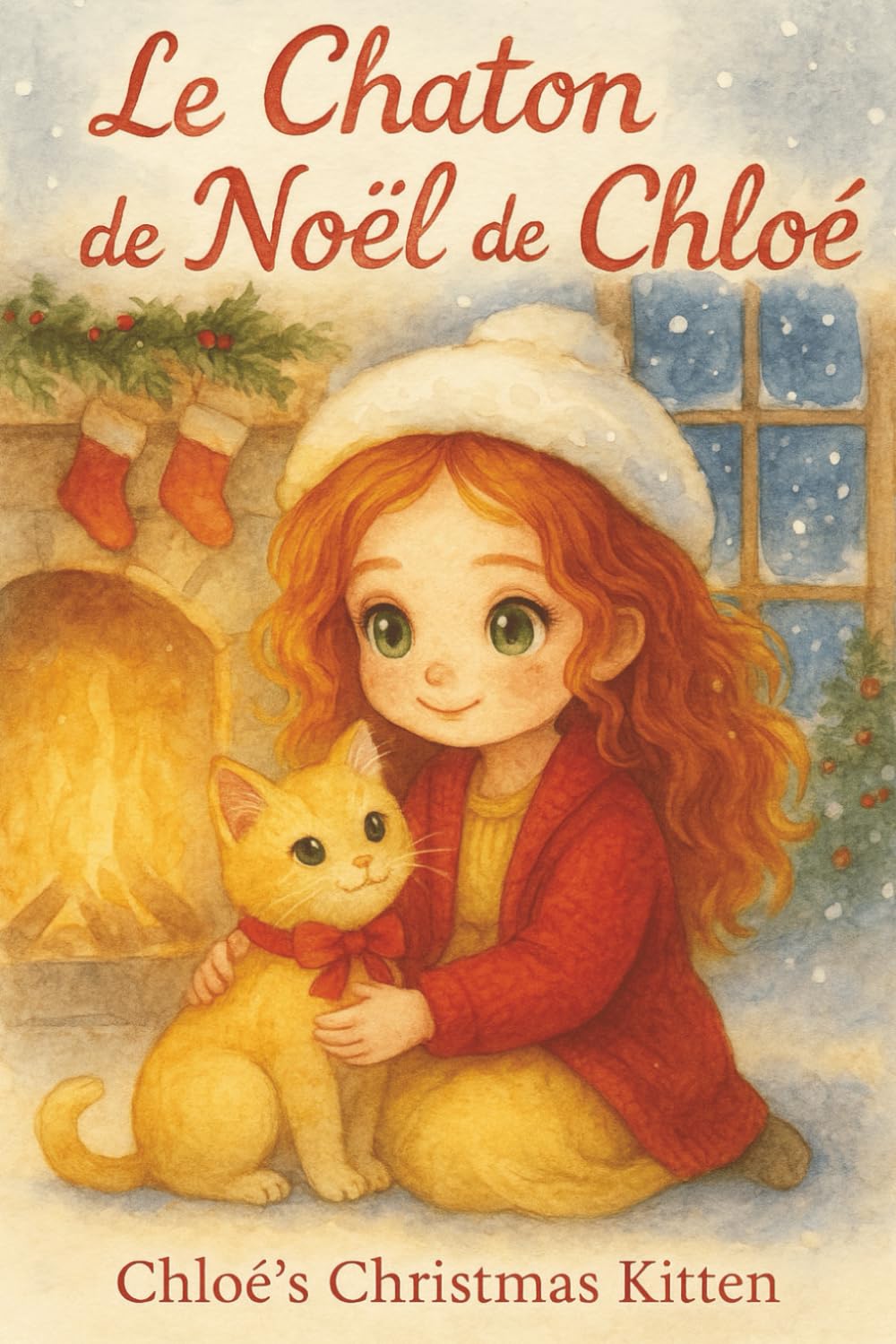 Le Chaton de Noël de Chloé: Conte de Noël illustré pour enfants de 4 à 7 ans, une histoire magique de gentillesse, d’amitié, de partage et d’un adorable chaton dans un village enneigé