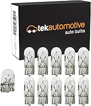501 W5W Car Bulb Side, Tail, Indicator Repeater, Interior, Number Plate, Dashboard Light, 501 Bulb 12V 5W W2.1x9.5D Capless - Box of 10 Car bulbs