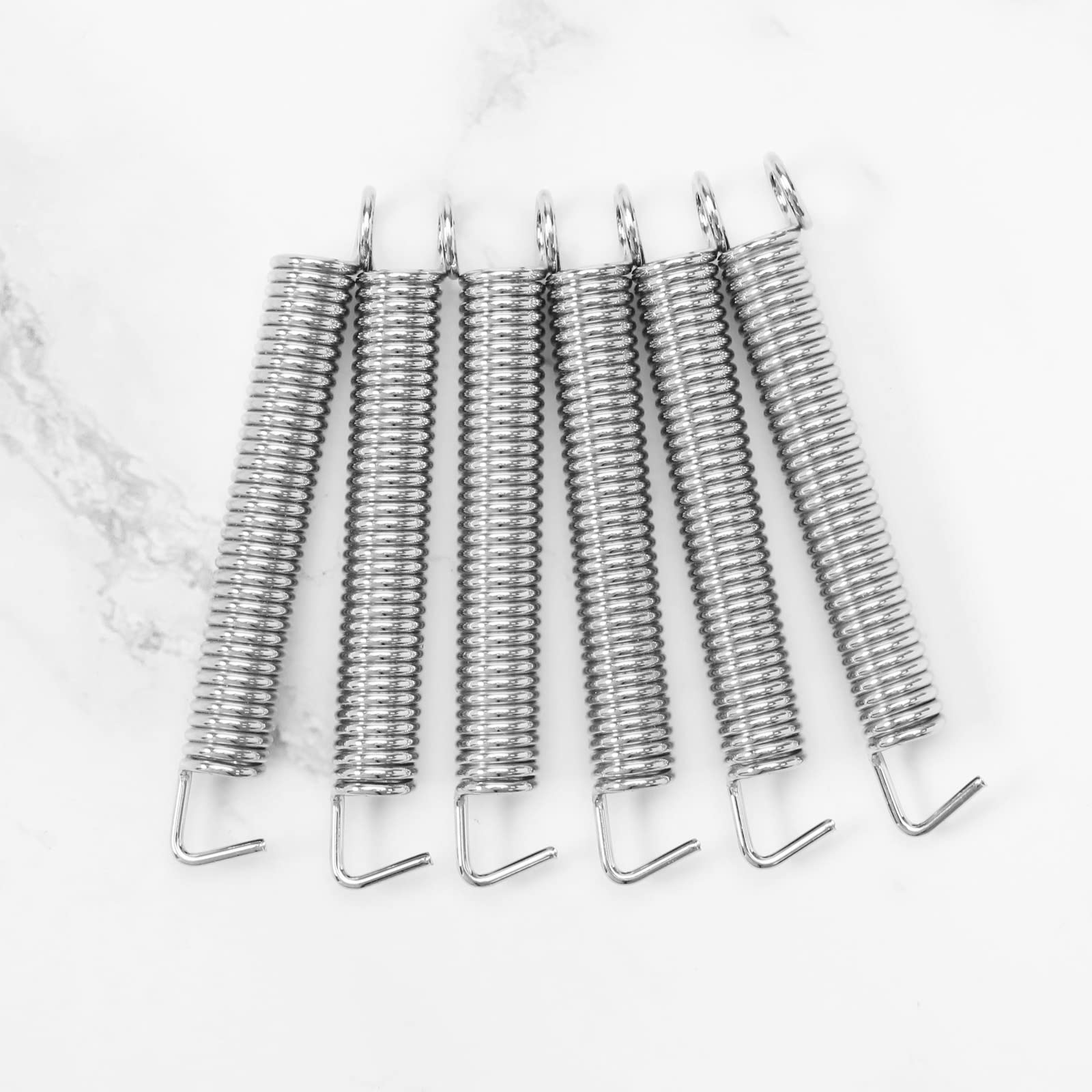 Lot de 6 ressorts de vibrato silencieux pour guitare électrique Floyd Rose ST/Stratocaster Argenté