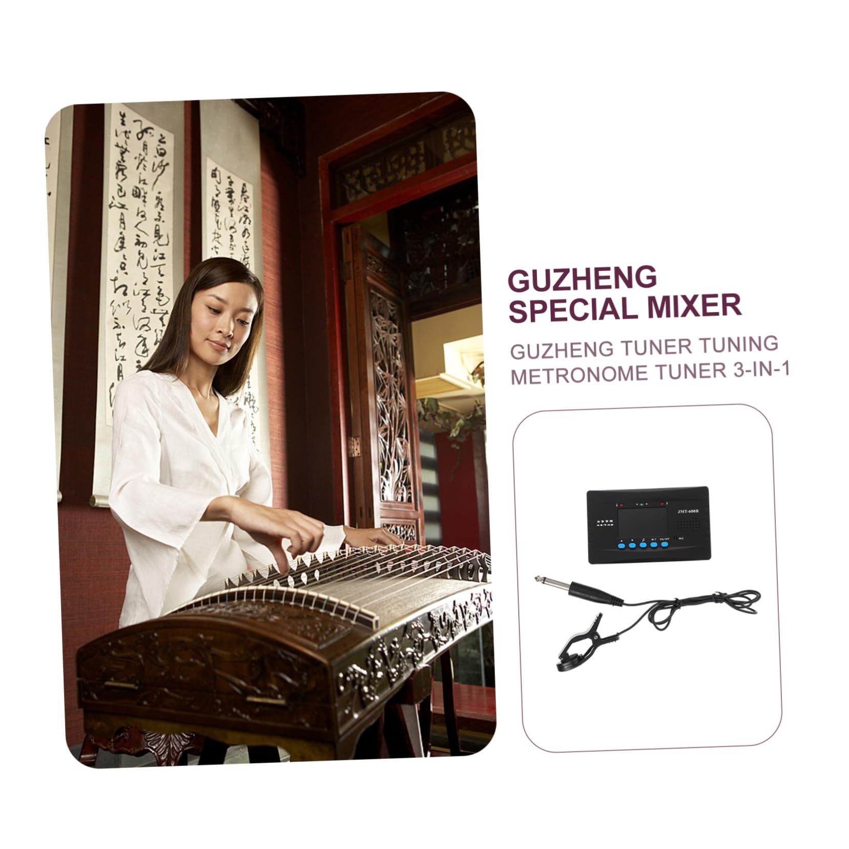 Toyvian 3 zestawy Guzheng gitarowy Humbucker metronomowy basowy akcesoria do instrumentów dźwiękowych narzędzie do tuningu Guzheng akcesoria do instrumentów