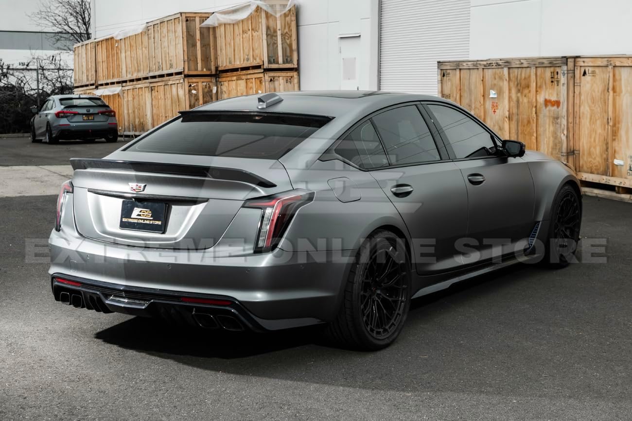 for 2020-Present Cadillac CT5 Models | EOS Performance Package Add-On Carbon Fiber Rear Roof Top Wing Spoiler