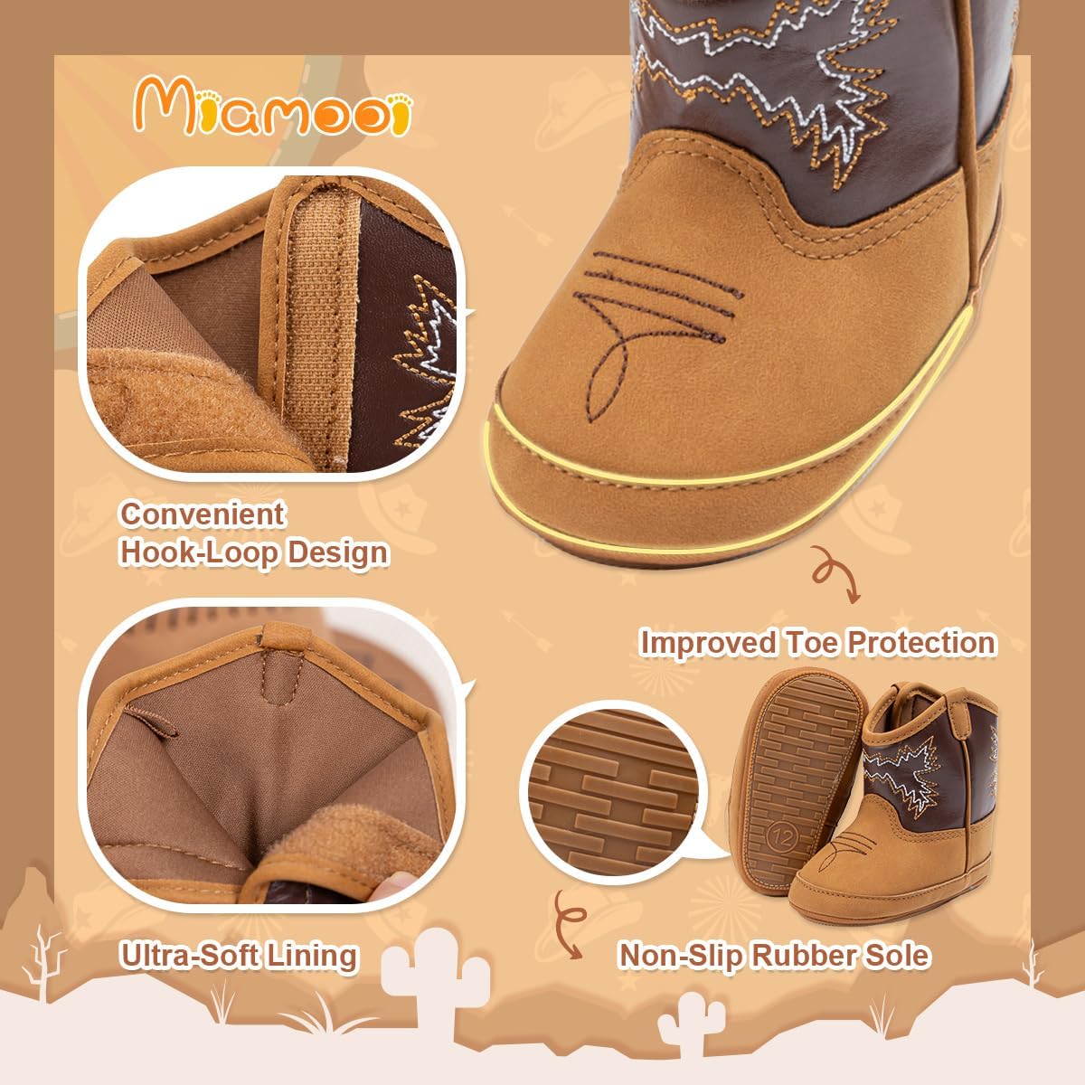 Miamooi Infant Baby Boys Girls Booties Newborn Cozy Fleece Warm Winter Boots Toddler Non-Slip Lace Up First Walking Shoes - Image 5