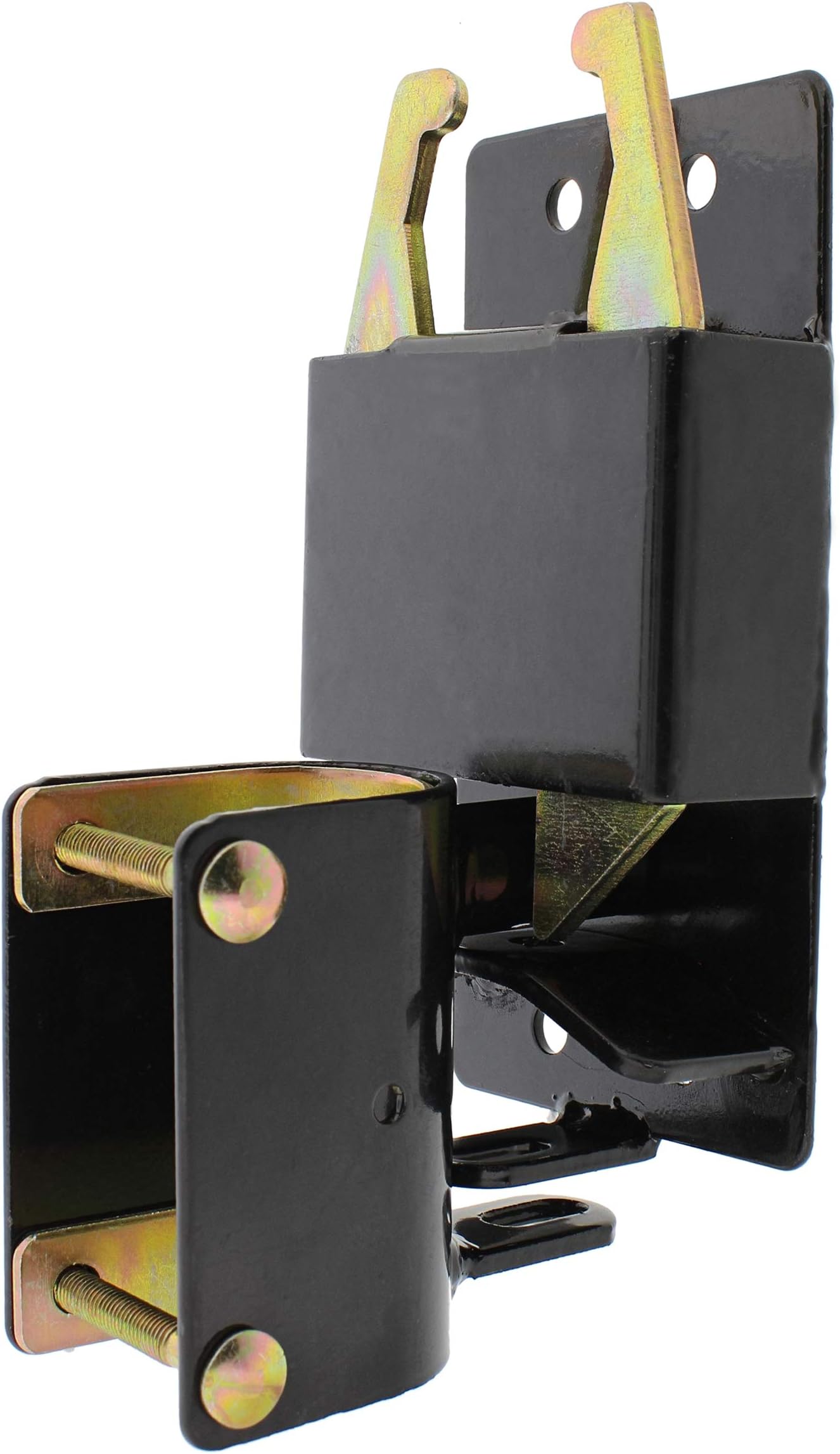 Rural365 Farm Gate Latch 2 Way Gate Latch - Black Two Way Gate Latch Livestock Cattle Gate for Horse Corrals, Ranches