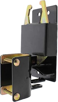 Rural365 Farm Gate Latch 2 Way Gate Latch - Black Two Way Gate Latch Livestock Cattle Gate for Horse Corrals, Ranches