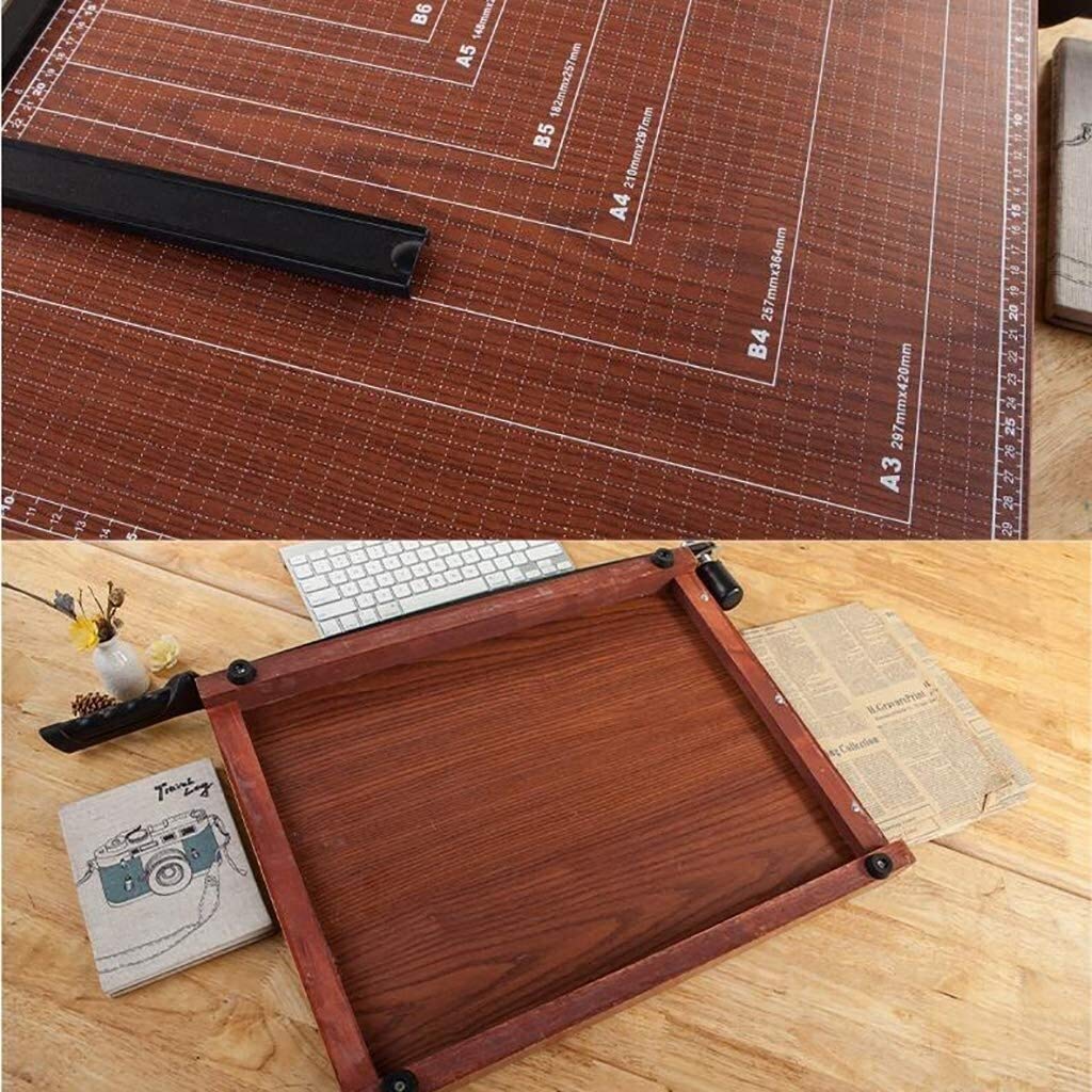 Taglierina per carta, taglierina per carta A4, Guillotine Paper Cutter with Wooden Base - Precision Photo Cropper for Postcards and Normal Paper Cutting