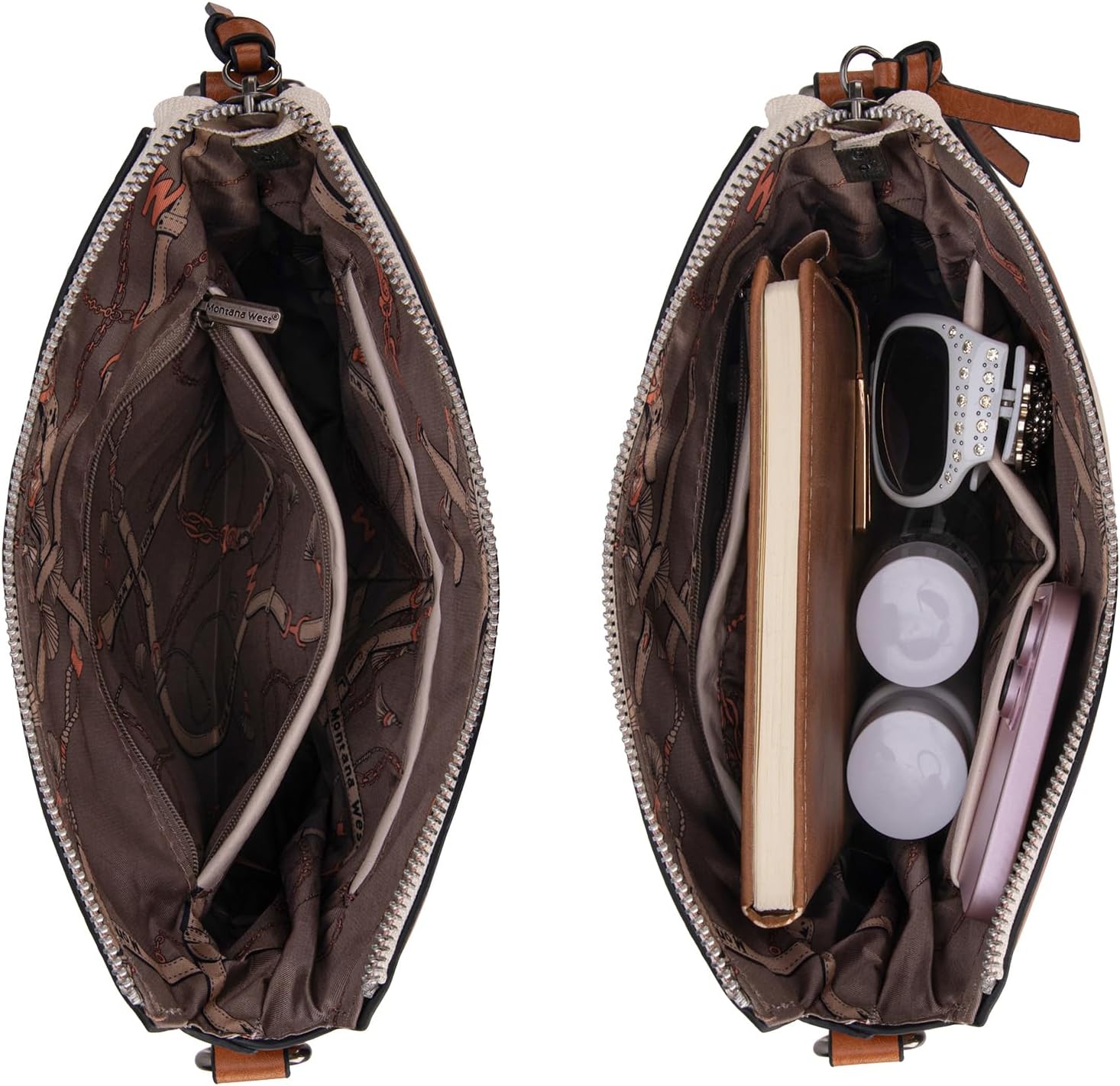 Montana West Crossbody Bag for Women Multi Pocket Cross Body Bag Purses with Guitar Strap - Image 6