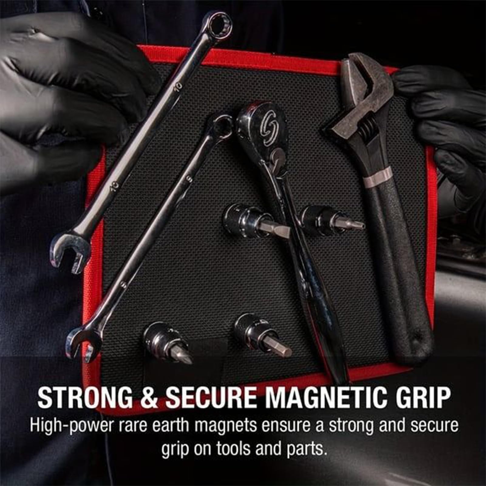 Tappetino magnetico resistente antiscivolo per garage, officina, auto, elettronica e uso domestico, tappetino flessibile per riporre attrezzi, viti, chiavi