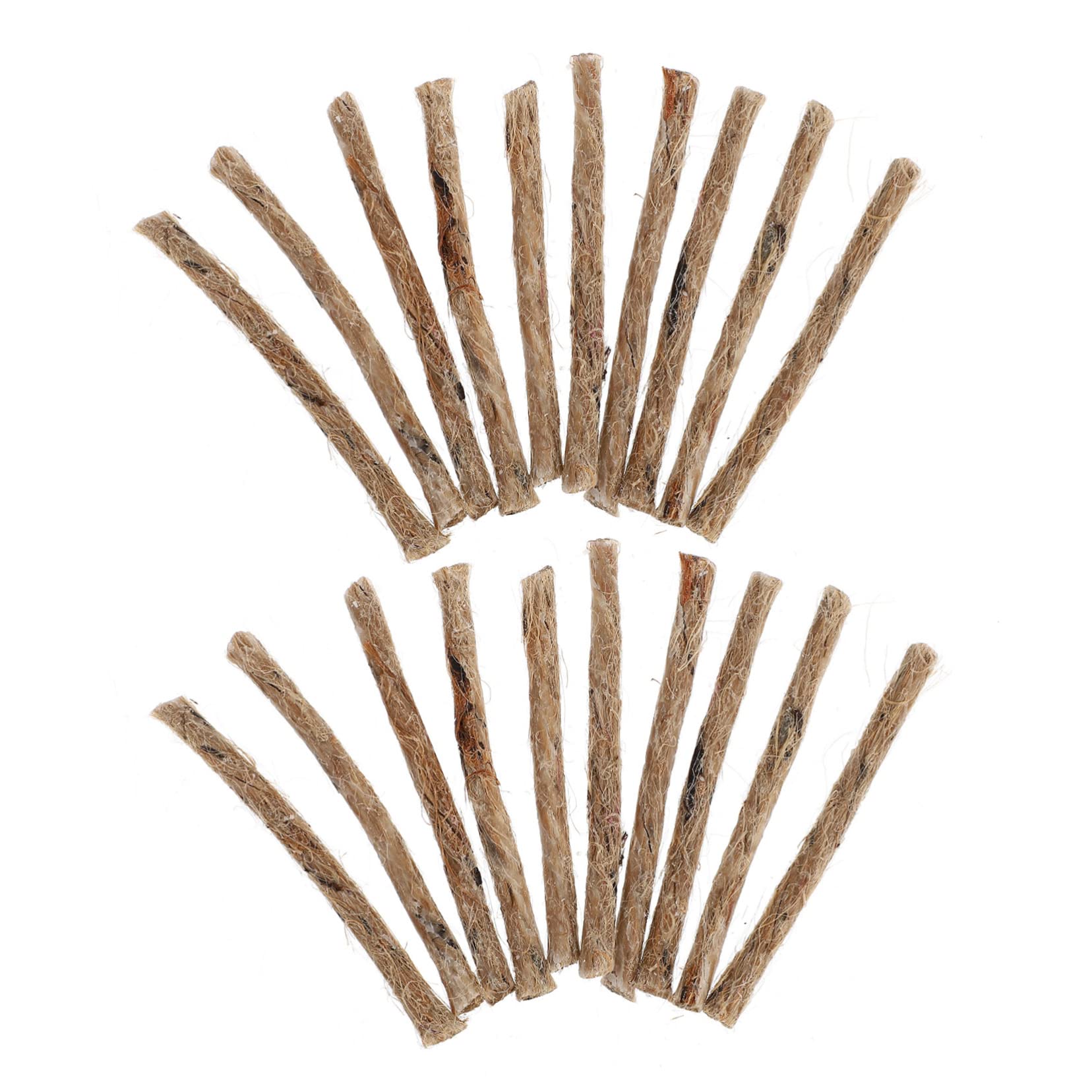 HANABASS 20Pcs Rope Fire Starter for Camping Survival and Outdoor Use Ignition Cord for Campfires Grills and Emergency Situations Fire Starter Supplies