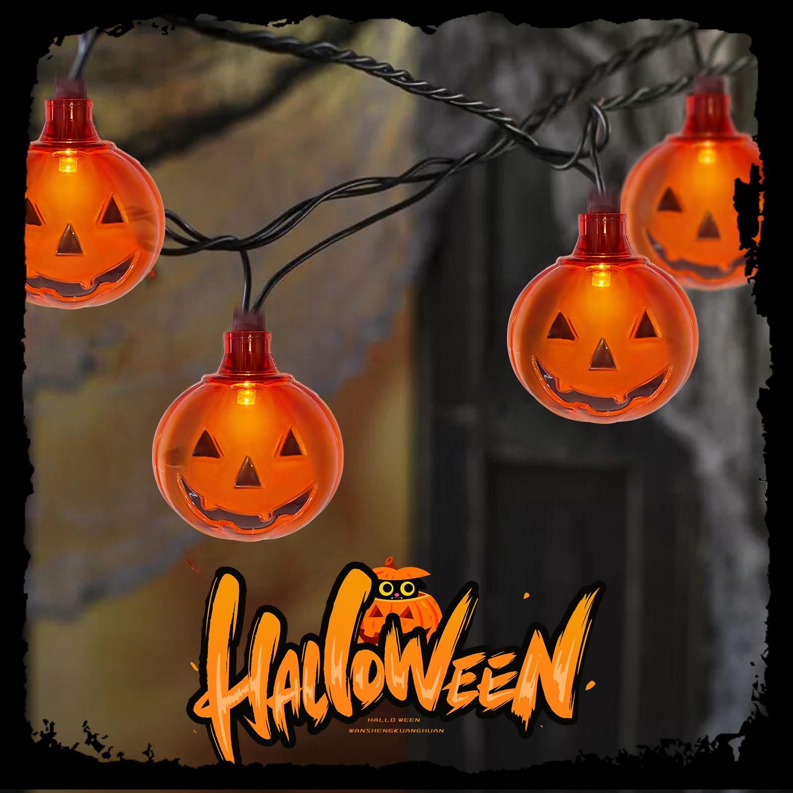 Amazon.com: Halloween Led Pumpkin Lights Outdoor 8.5Ft Halloween