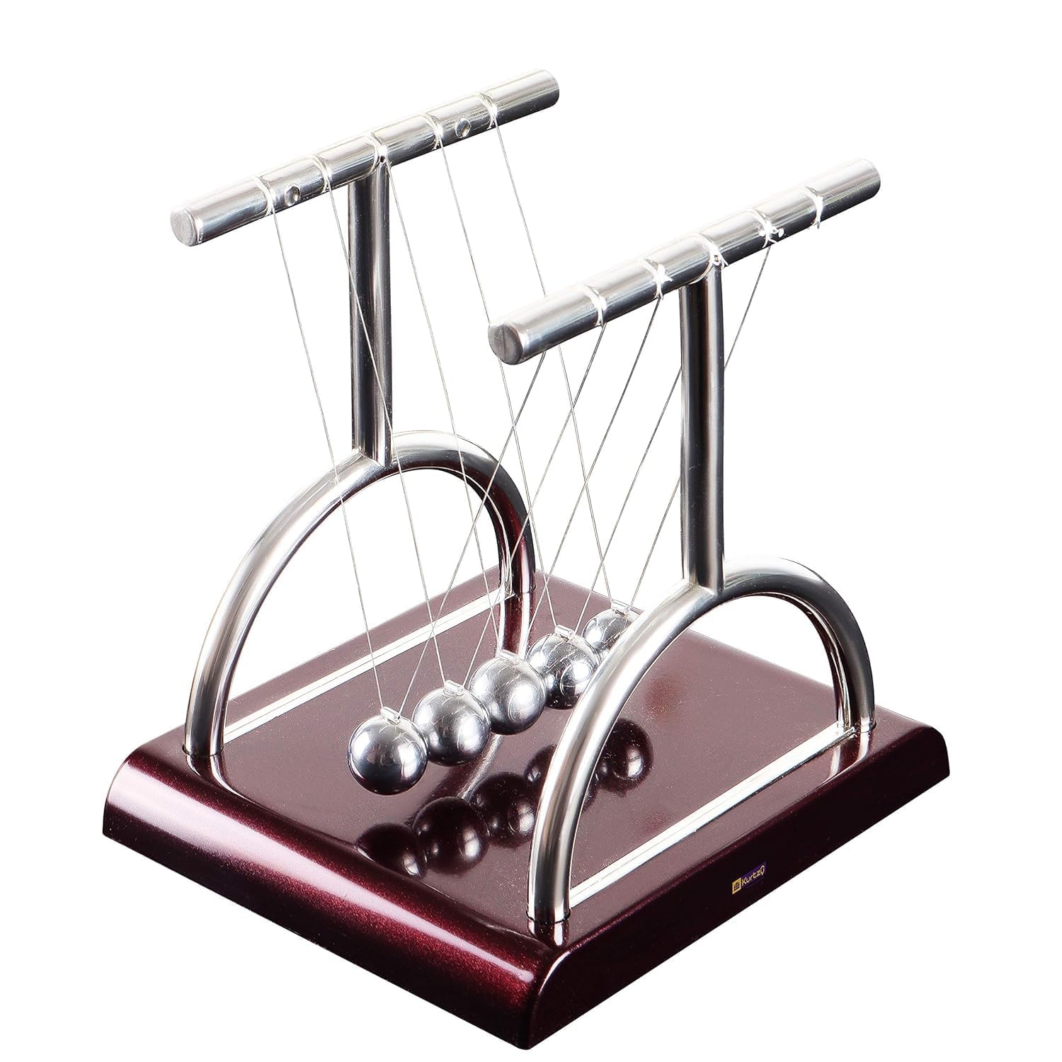 Cheet enterprise Cradle Steel Balance Ball Desktop Swinging Balls with 5 Balls Nylon Stings for Office Classic Desk Toy Balance Ball Physics Science & Nylon Strings for Office Classic Desk Toy (B0CYSKW7CT) Amazon Price History, Amazon Price Tracker