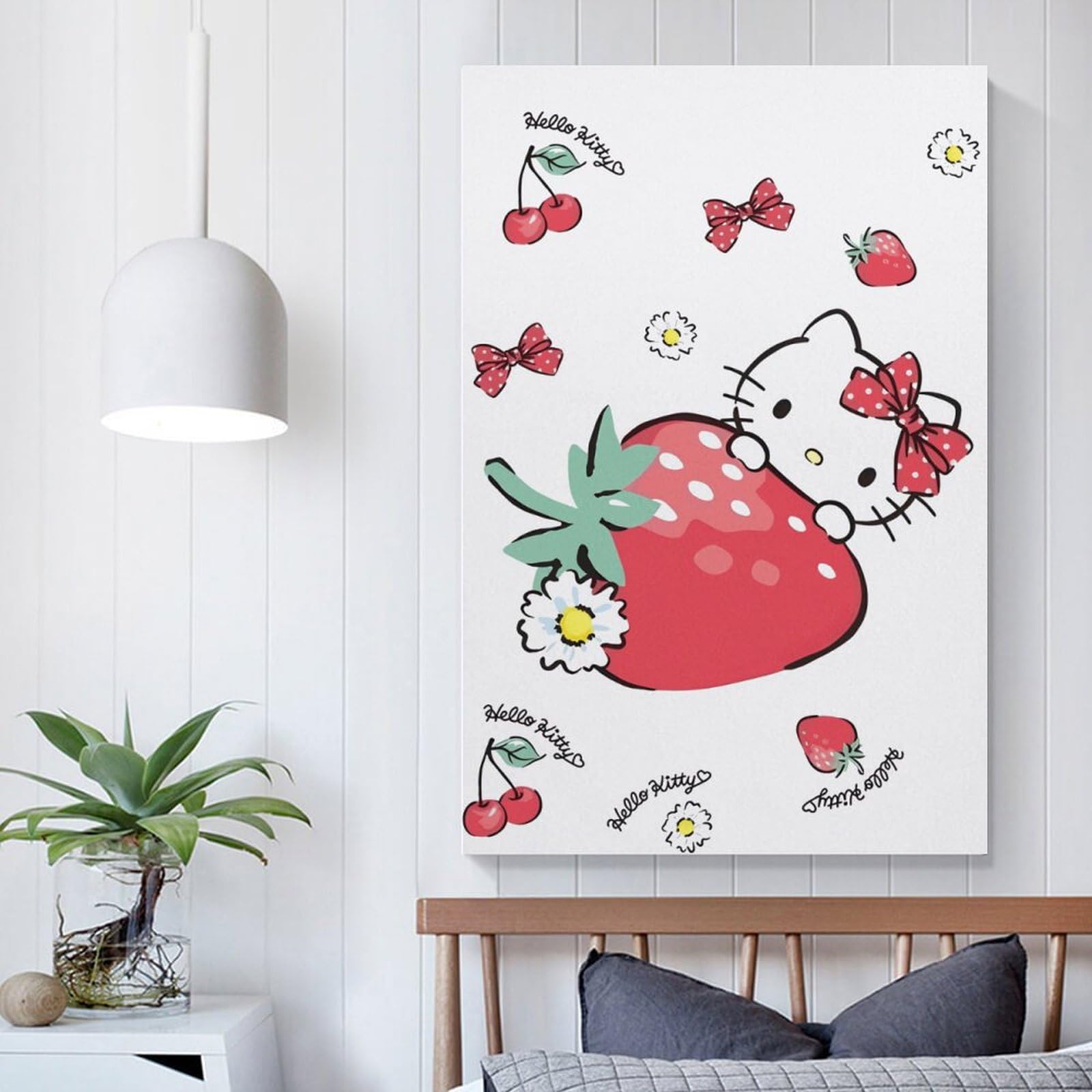 ハローキティ★いちごタワー額入り絵画2011年 サイン入り アート★サンリオ ハローキティ☆いちごタワー額入り絵画2011年 サイン入り アート