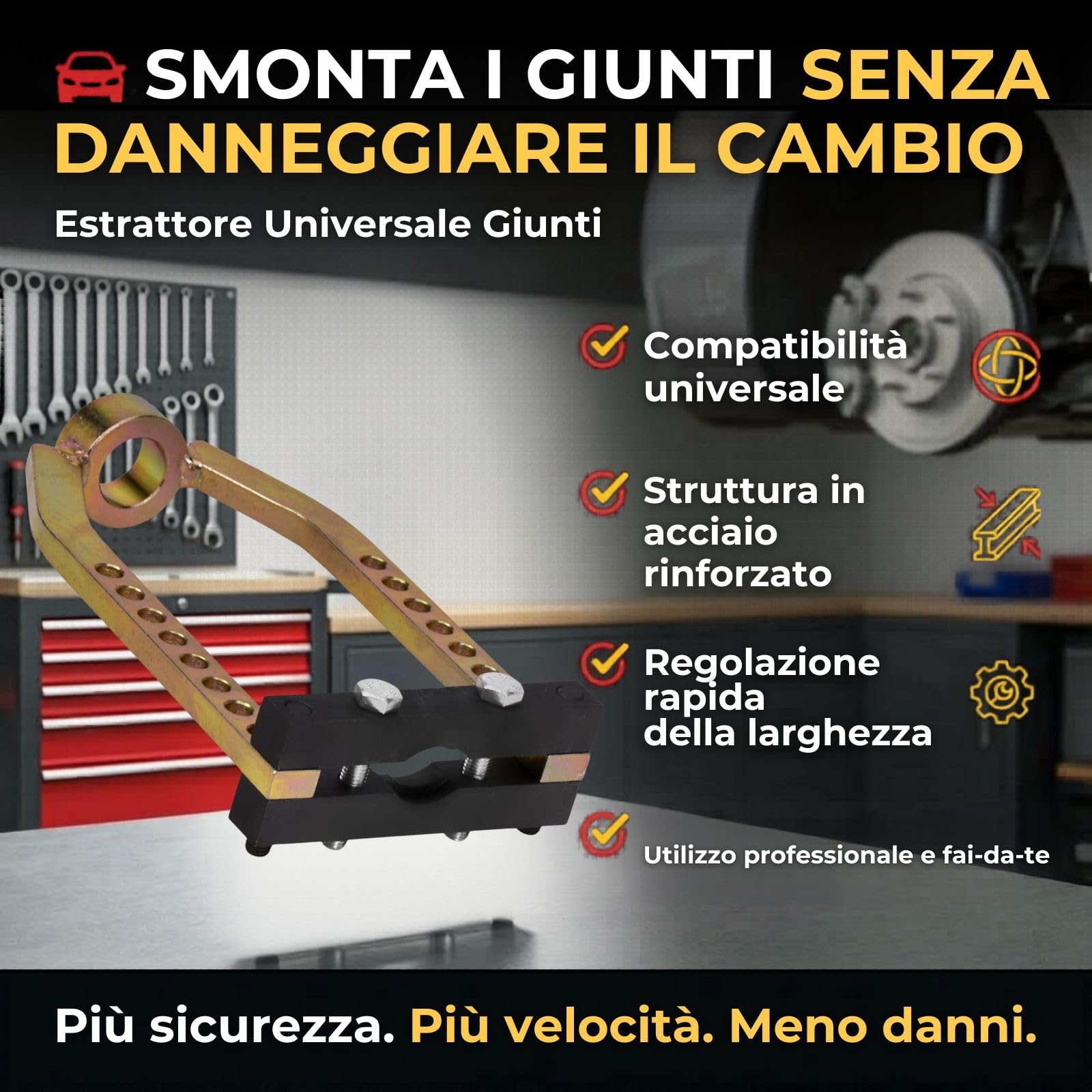 Generico Estrattore Universale per Rimuovere Il Giunto omocinetico dell'auto, Adatto alla Maggior Parte delle Auto