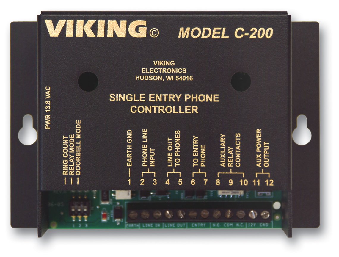 Door Entry Control for 1 Entry Phone Provides C.O. Sharing Call Waiting and One Auxiliary Contact Door Entry Control for 1 Entry Phone Provides C.O. Sharing Call Waiting and One Auxiliary Contact
