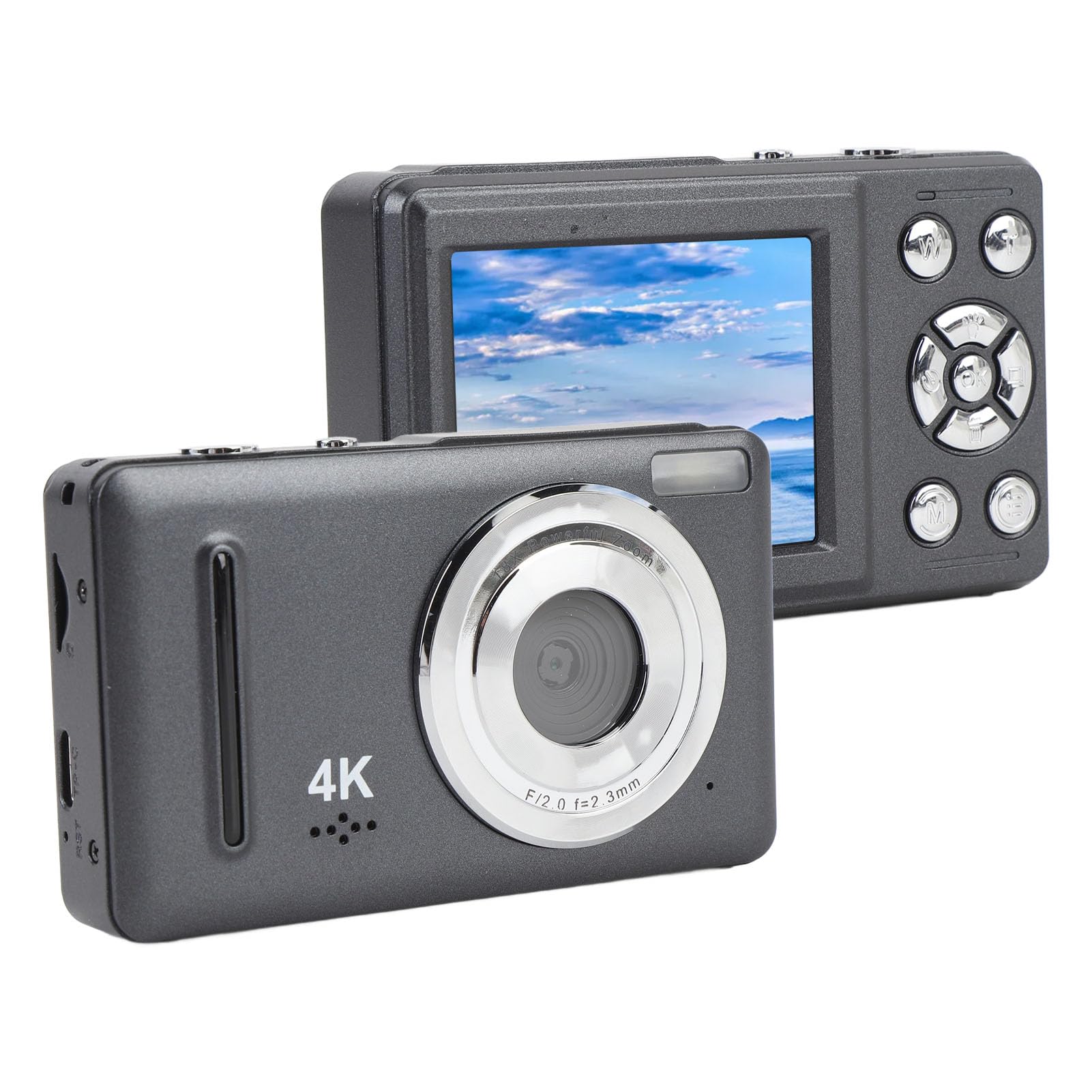Amazon | 写真用の4Kデジタルカメラ、2.4インチのHDスクリーンを備えた