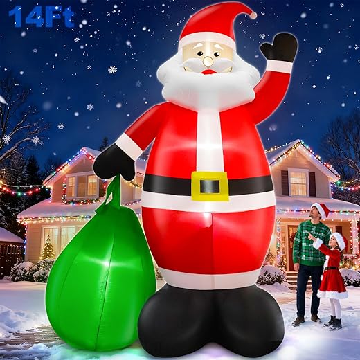 Giant Inflatable Santa Christmas Outdoor Decorations
