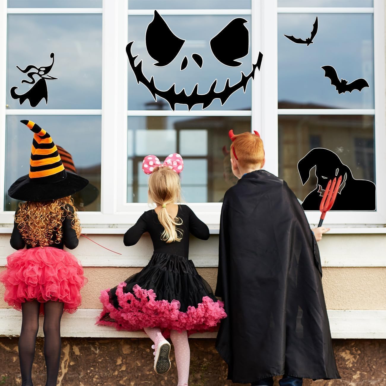 Nitemare Before Christmas Door Stickers,9PCS Halloween Decoration