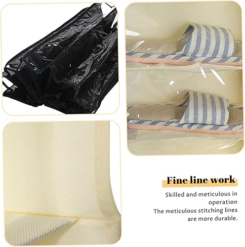 Miniatura 7 de Over The Door Sweatshirt Organizer Hanging Clear Door Shoe Organizer with 26 Pocket Foldable Heavy Duty Toy Storage