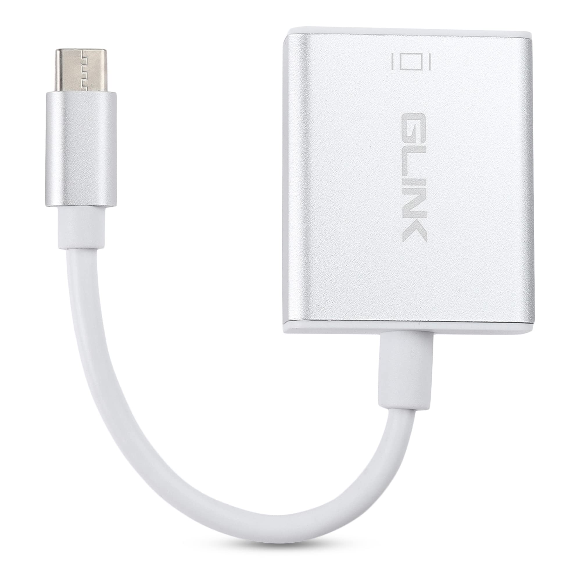 GLINK GL 007B USB Type-C to VGA Adapter Converter, Male to Female 4K, 3.1 Type C to vga Compatible with Samsung Galaxy S8-S8 Plus/Note 8,iMac, Chromebook pix,MacBook Pro 2017/2016, MacBook 2016/2015