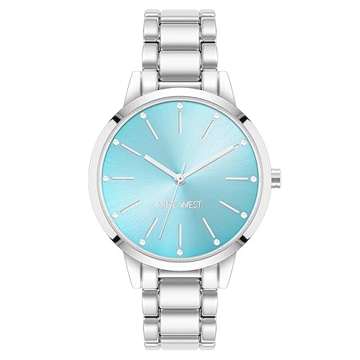 Nine West Women's Crystal Accented Bracelet Watch