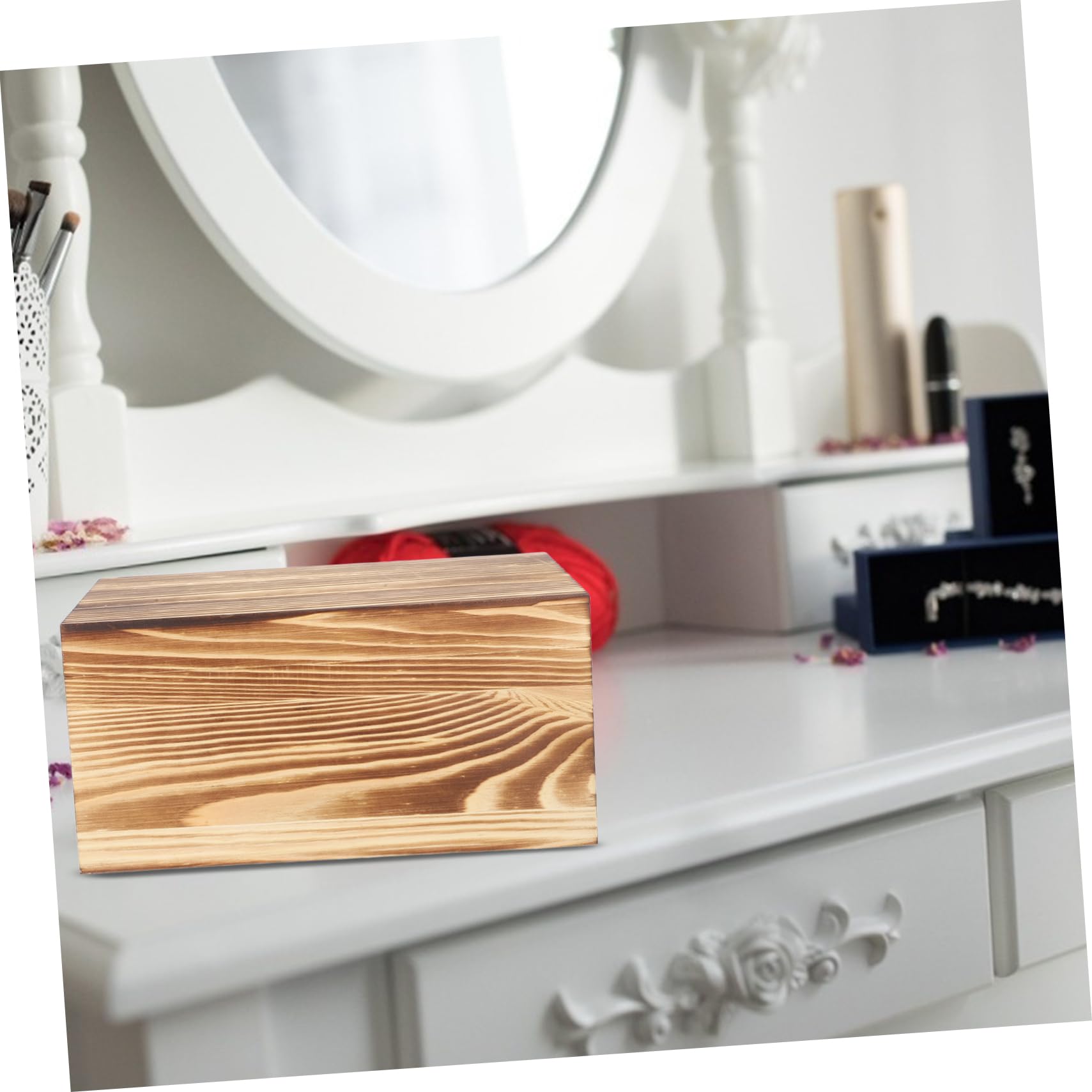 Operitacx Boîte De 3 Pièces Boite De Rangement En Bois Tiroir De Rangement Pour Sachets De Thé Organisateur De Condiments Boîtes De Rangement Pour Bracelets Porte Sachets De Thé Porte-bijoux