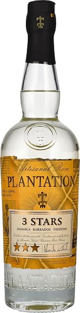 Plantation - 3 Stars White Rum 70cl, 41.2% ABV, Barbados, Jamaica & Trinidad