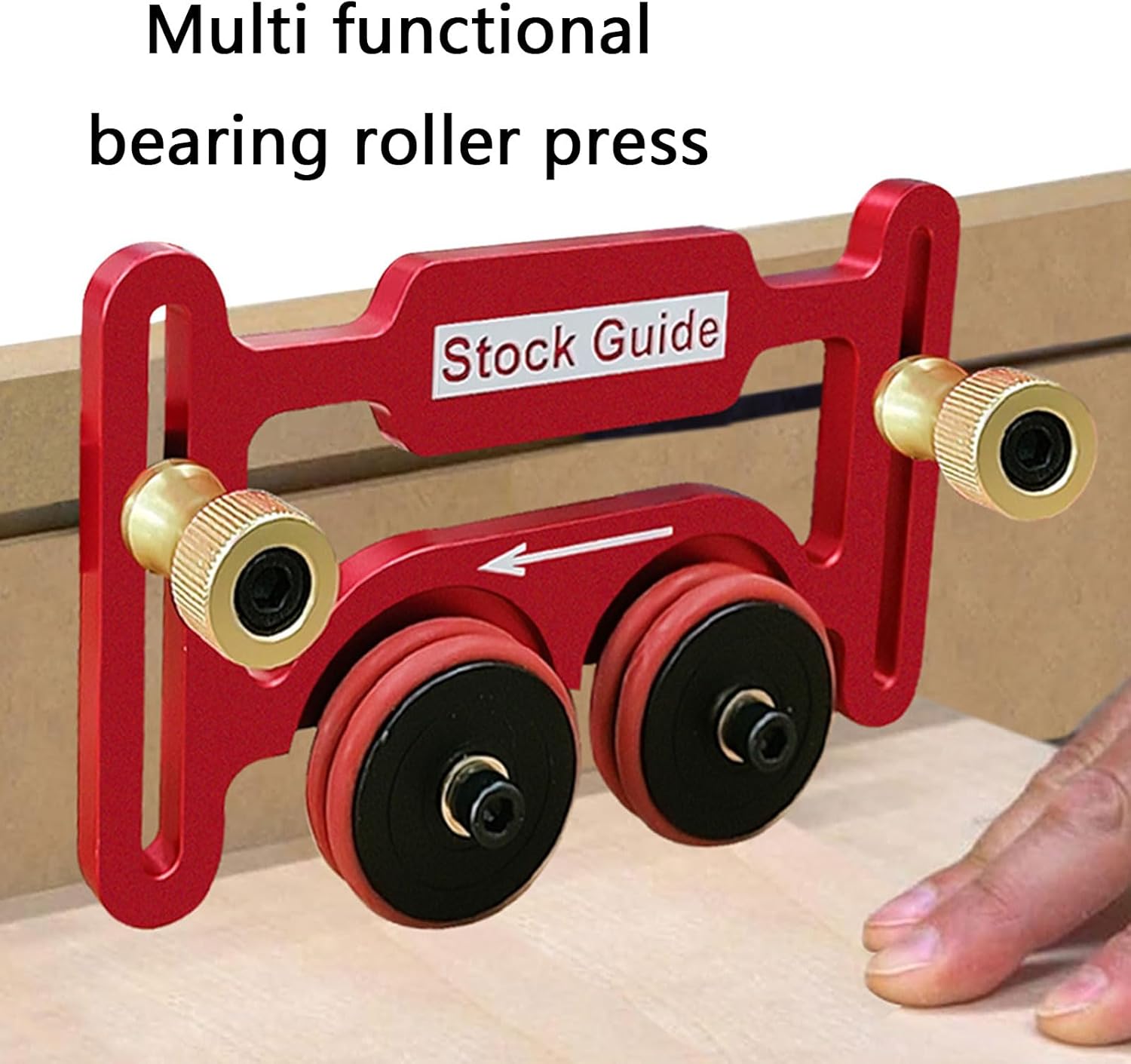 Woodworking Roller Guides Board Multipurpose Clear Cut Stock Guides Anti Rebounding Pushing Auxiliary Router Table Jig