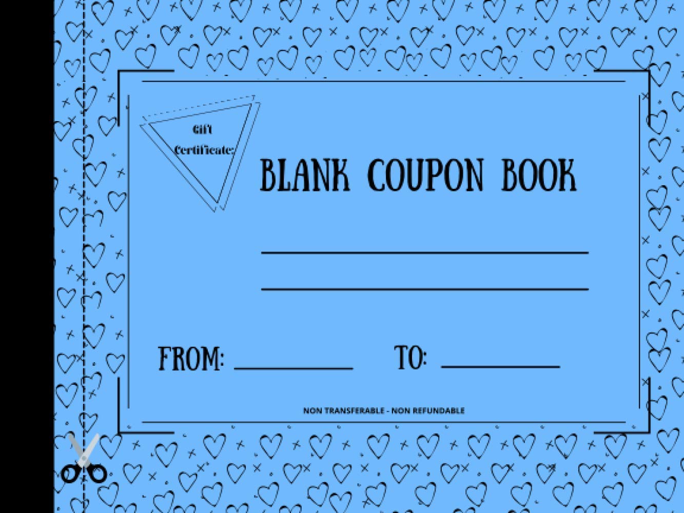 Blank Coupon Book: Blank Coupon Booklet to Fill In - 20 Blank Coupon for DIY gift Certificate Voucher