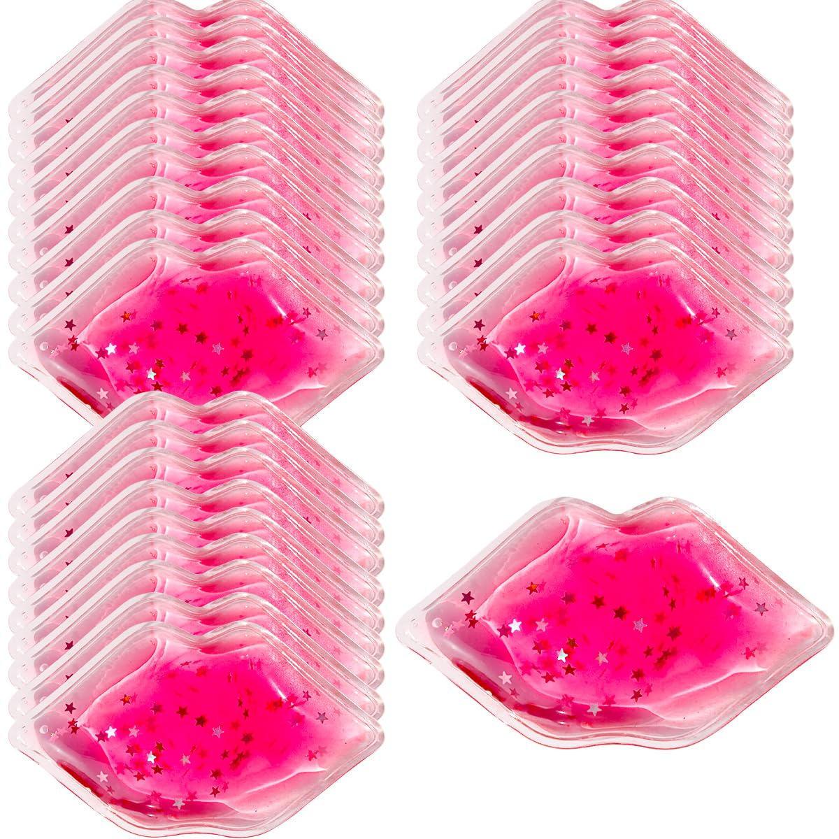 Lip Masks, Lip Shape Gel Ice Pack, Gel Ice Pack for Lip Filler After Care, Reusable Hot Compress, Lip Care Pad for Reduce Swelling(30 pcs)
