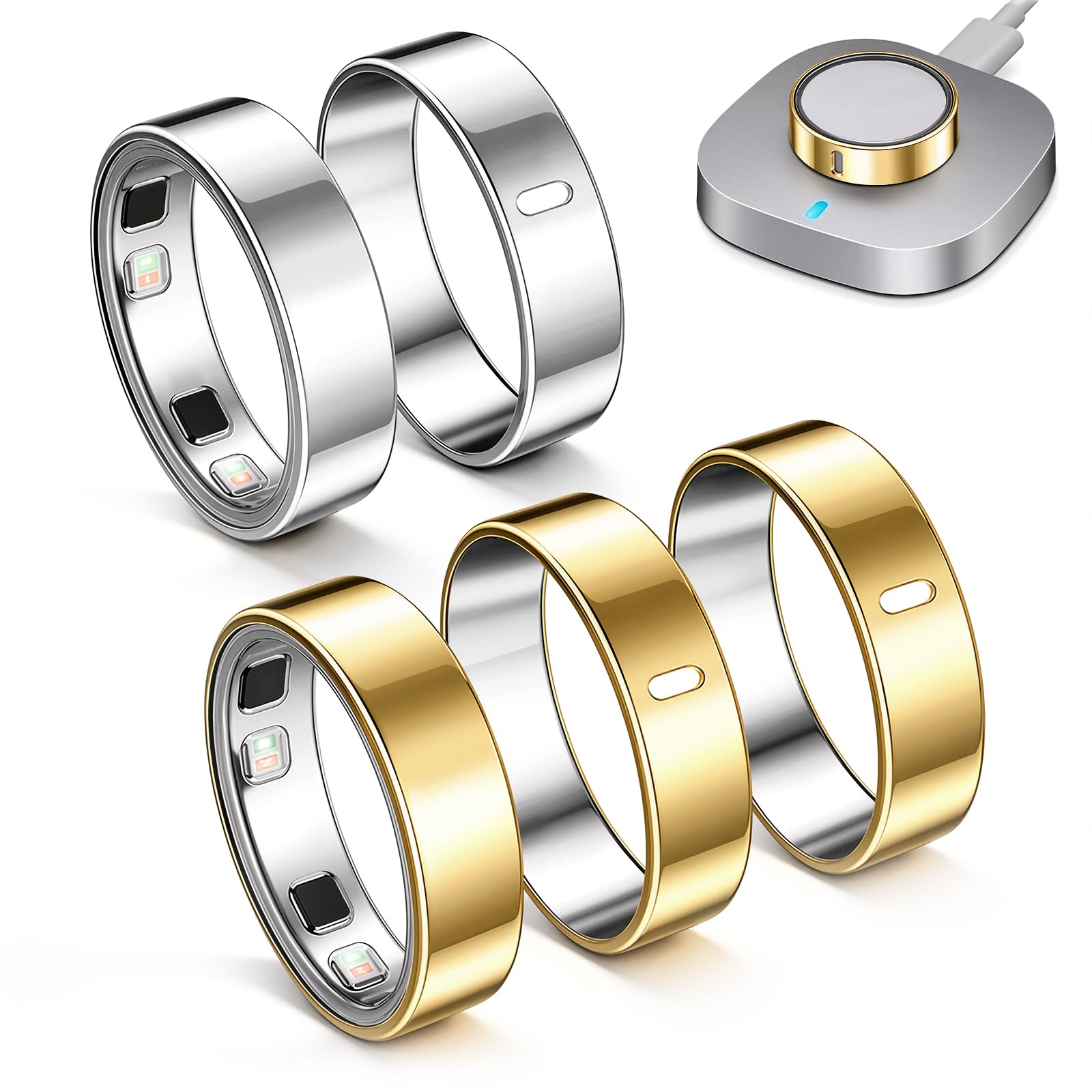 5 Pack TPU Cover Compatible for Oura Ring 5 -Size 12,Scratch Resistant