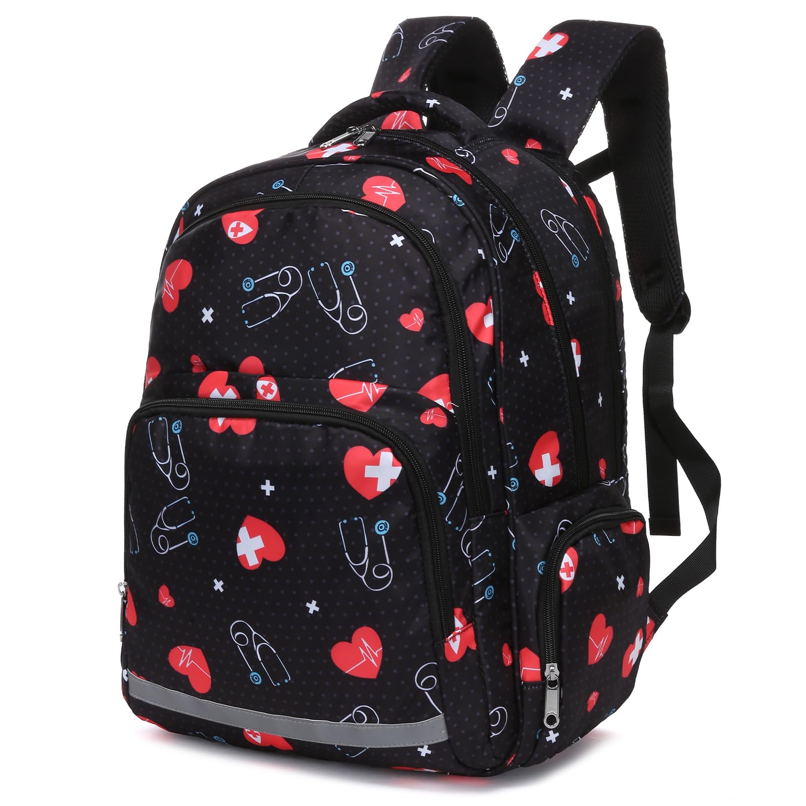 Gatycallaty Nurse Backpack for Women Girls Laptop Work Bag College Nursing Assitant Cna Cma Home Health Hospital Commuter Essentials Gift (heart)