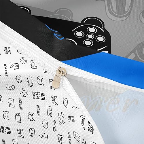 Miniatura 7 de Feelyou Juego de funda de edredón para niños y adolescentes, juego de ropa de cama de videojuegos para decoración del hogar, juego de funda de