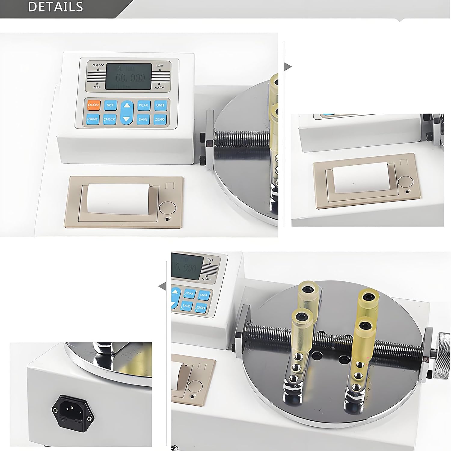 Bottle Lid Torque Meter- Professional Bottle Cap Torque Analyzer with Print & Data Export Function, 17.7 Lb·in Capacity