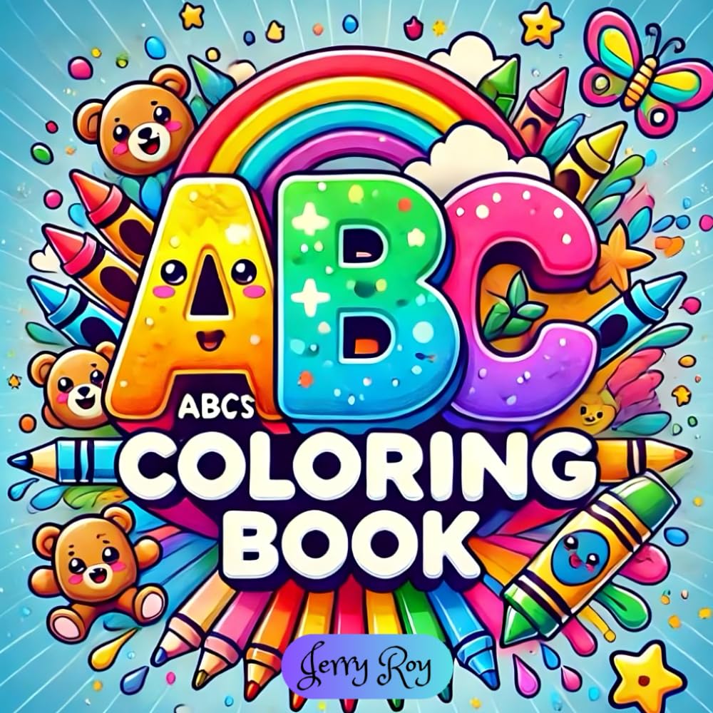 ABC Alphabets: Letter & Cute Animal Coloring Book