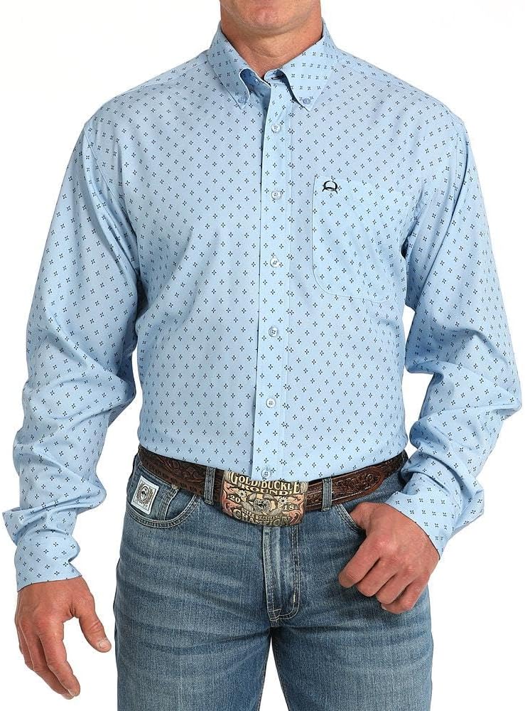 Cinch Stripe ArenaFlex Short Sleeve| Light Blue