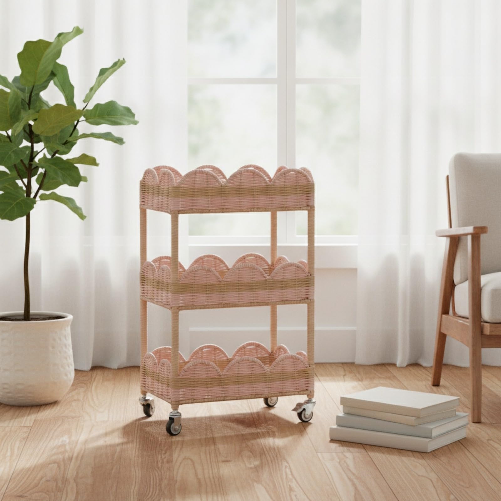 Carrello con 3 Ripiani Multiuso