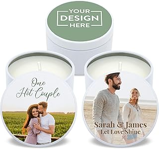 Personalized Candles, Custom Candles, Candle Favors, Candle Wedding Favo...