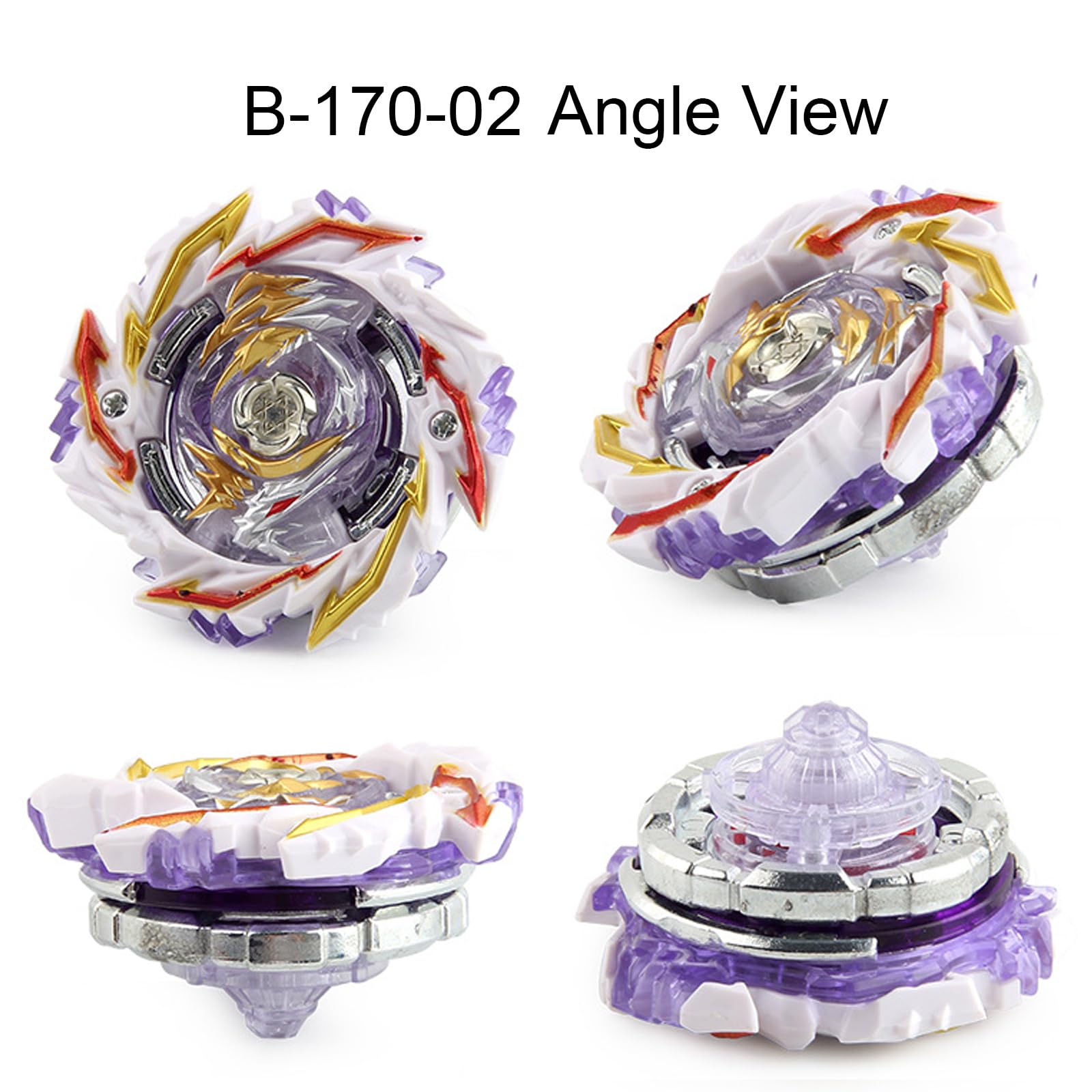 Netoke Gyros Toupie Burst Turbo 4D - Set Combat Avec Lanceur B-184 Et Métal Fusion - Cadeau Enfant - 188-1 + 188-2