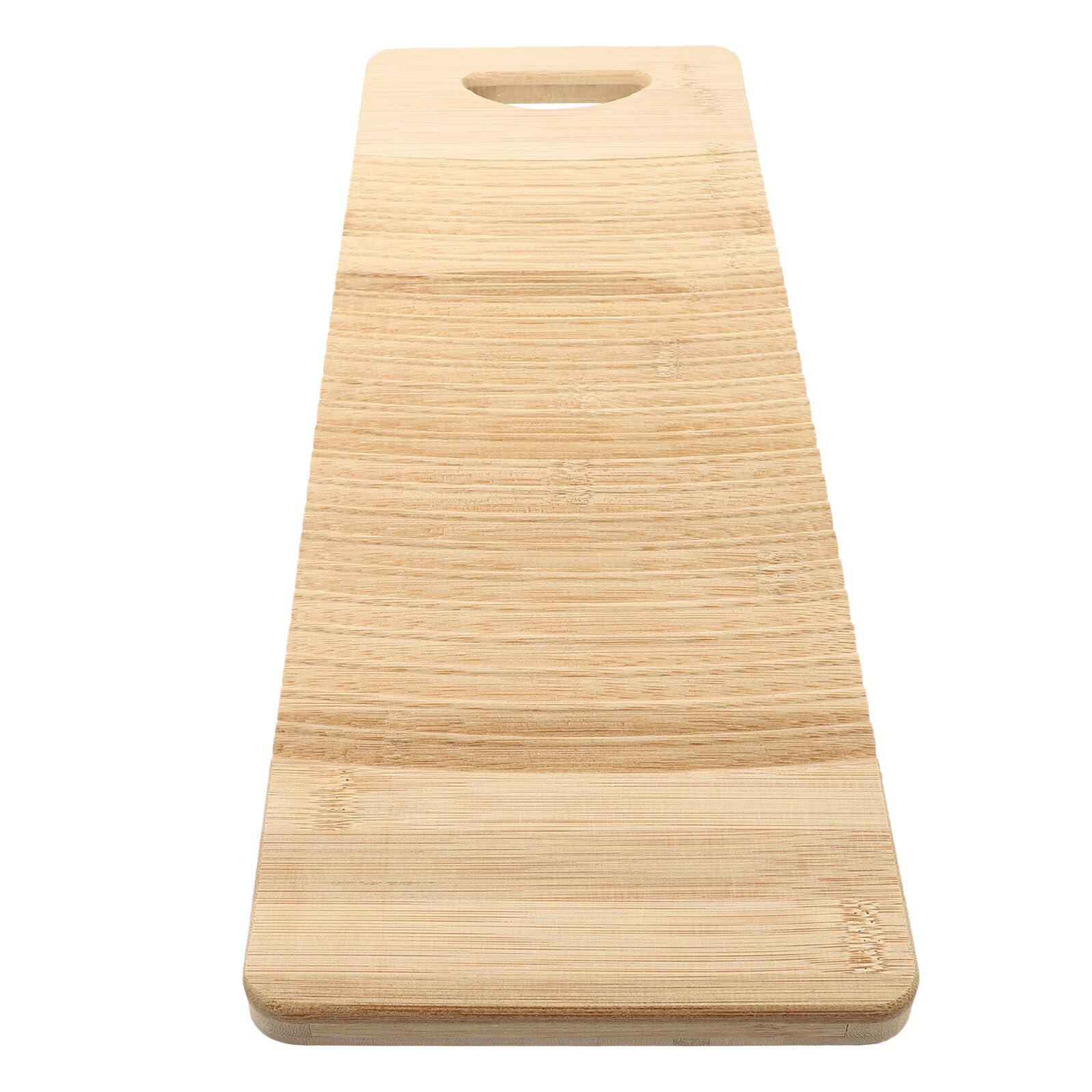 Bambus Waschbrett für Kleidung, 50x17cm, Dreilagig, Handgetragen