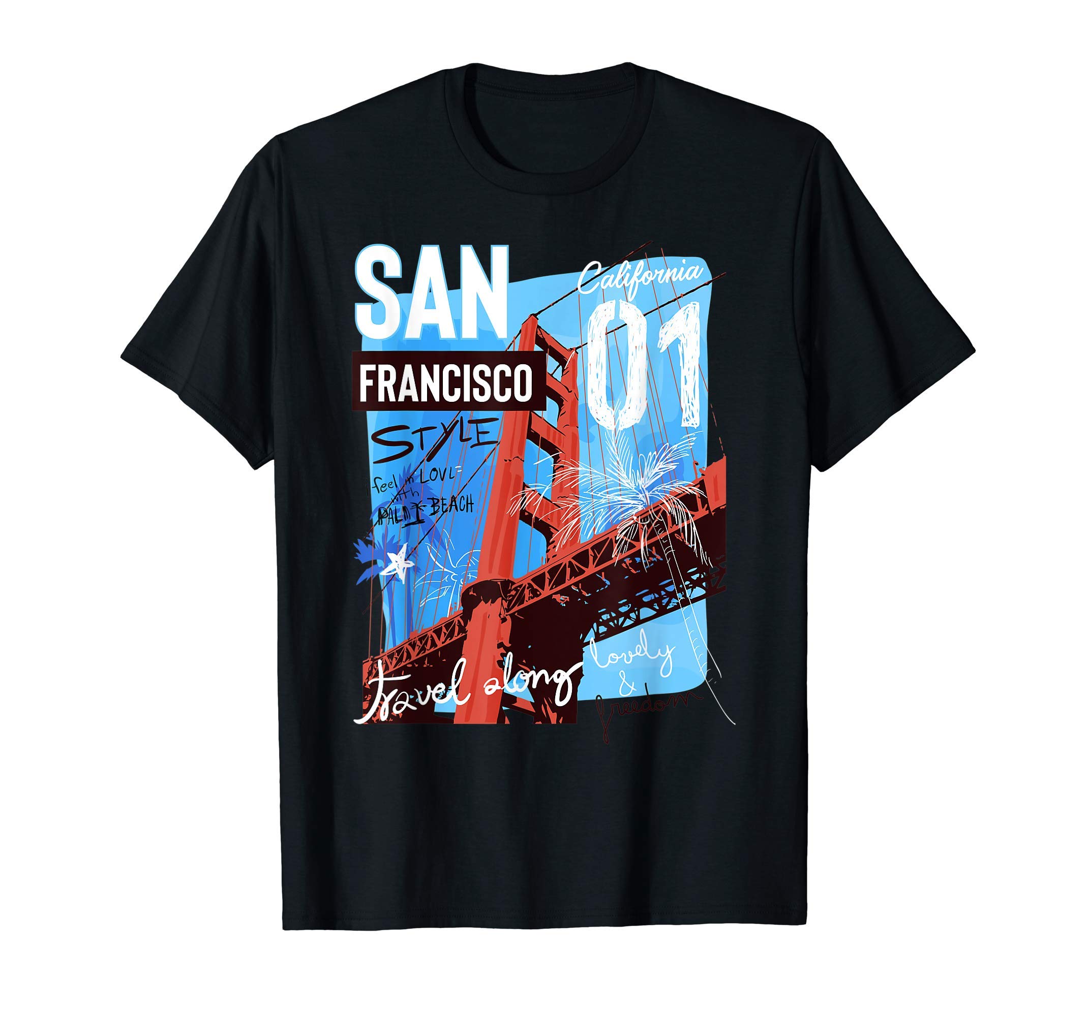 San Francisco California, Golden Gate Bridge San Francisco T-ShirtOEKO-TEX STANDARD 100