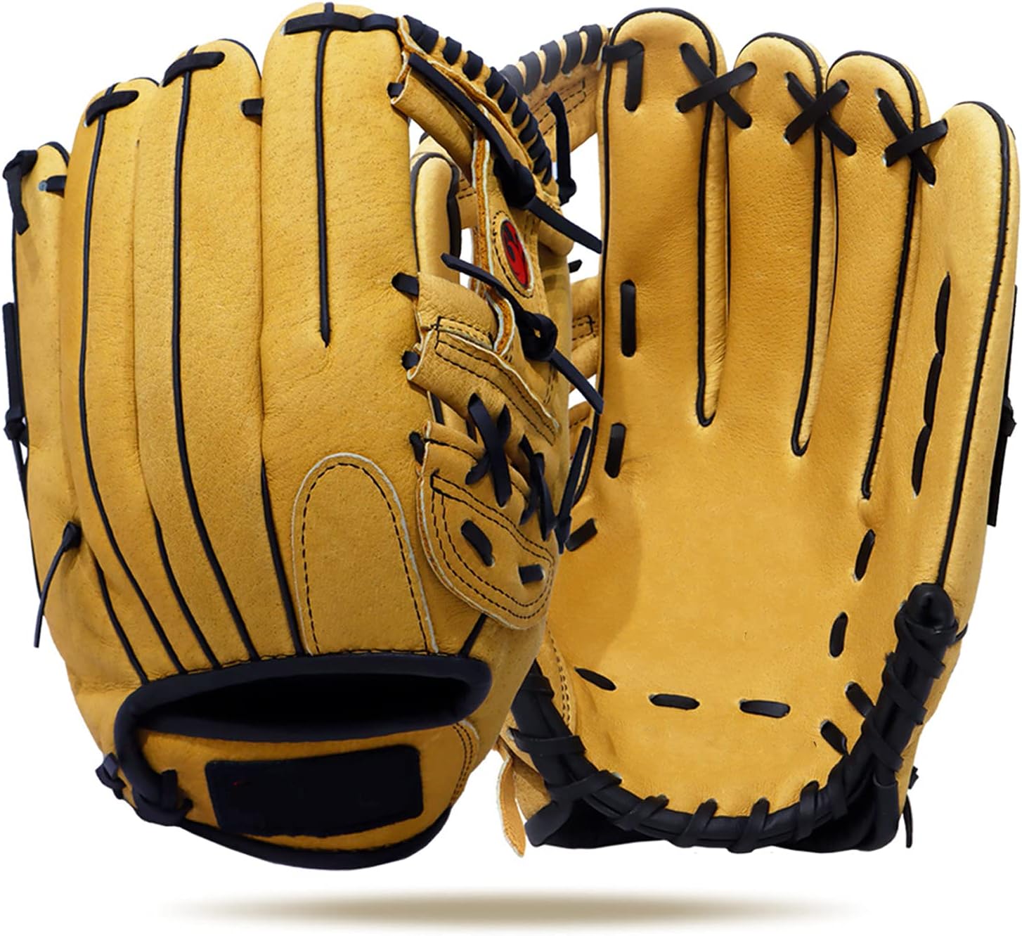 HB1 1PC Outdoor Sports Baseball Gloves Softball Pigskin Practice Equipment Pitcher Various Sizes Left Hand for Unisex Adult Kids Training