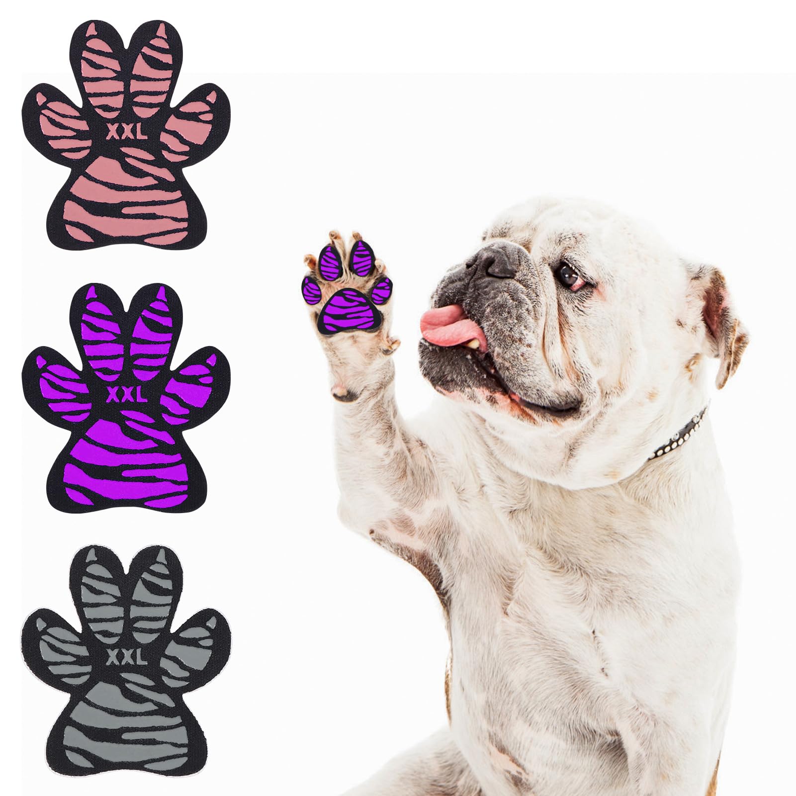 SCENEREAL Dog Paw Protector Anti-Slip Grips to Keeps Dogs from Slipping On Hardwood Floors, Best for Summer Hot Pavement, Dog Shoes Booties Socks Replacemen M 36 Pieces