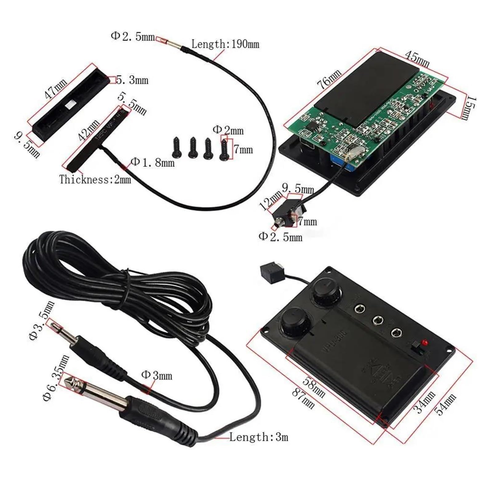 Akcesoria Do Skrzypiec Dla Początkujących Przetwornik EQ Do Skrzypiec Elektronicznych Przedwzmacniacz Kabel Wyjściowy Piezoelektryczny Akcesoria Profesjonalne