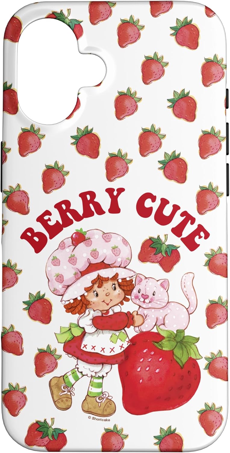 Strawberry Shortcake Berry Cute Vintage Kitten Arch Logo Case for iPhone 16