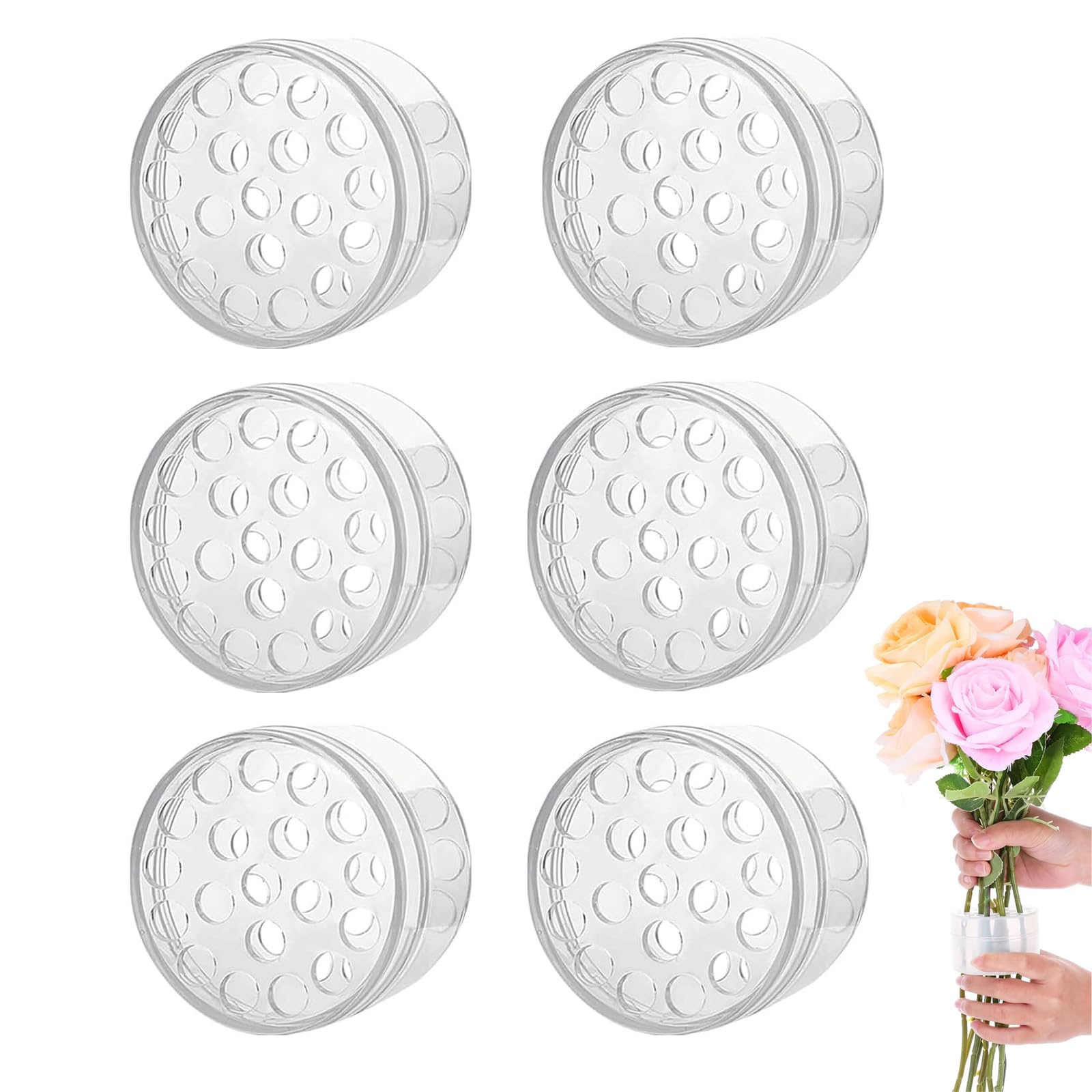 EujRcf 6 Pcs Spiral Ikebana Flower Stem Arranging Holders